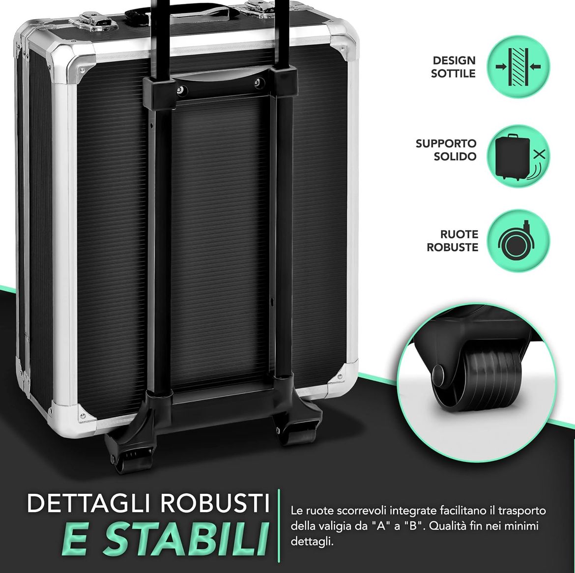 Valigia Set Attrezzi Professionale 949 Pezzi con Trolley
