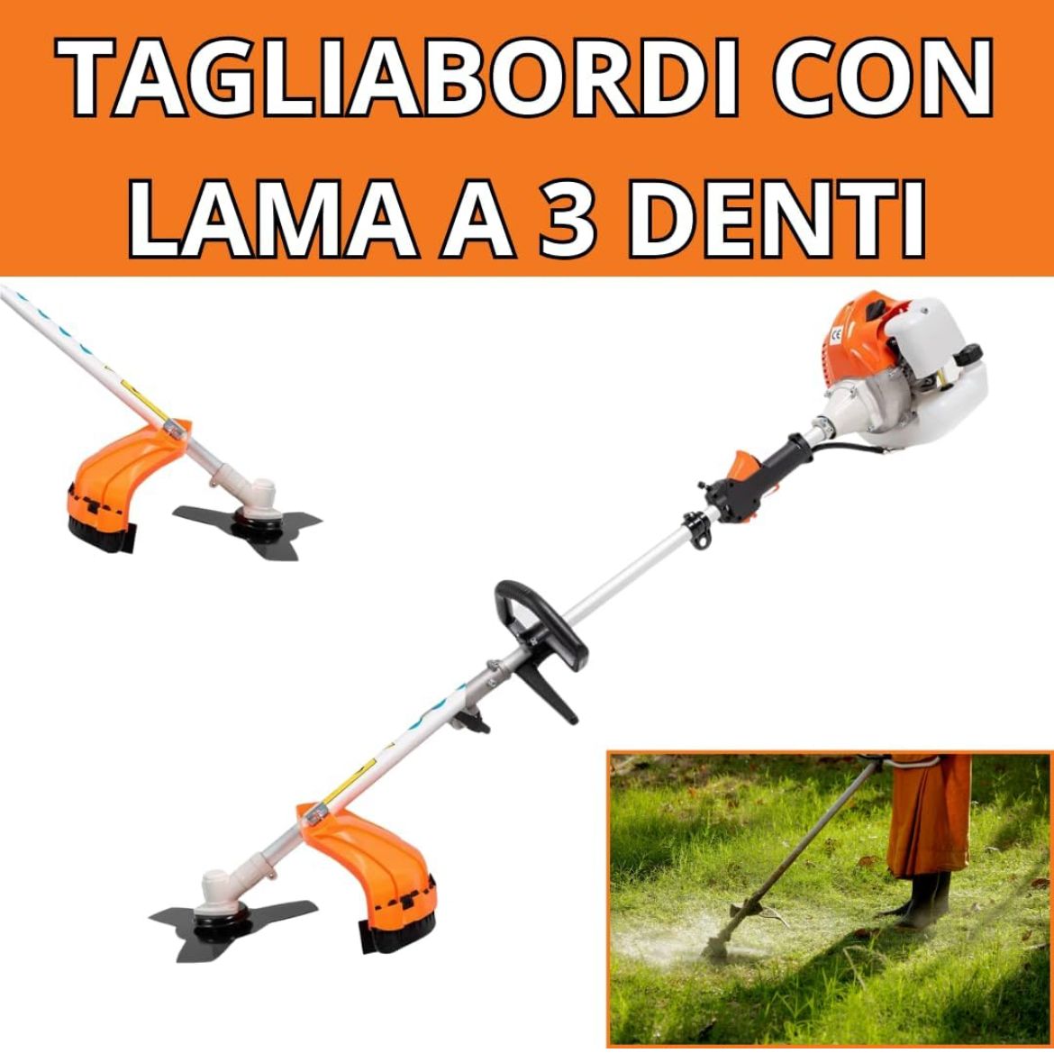 Decespugliatore Multifunzione 4 in 1 a Scoppio